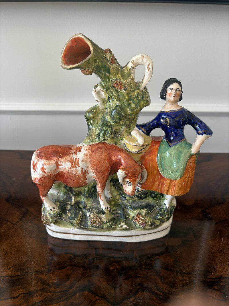 Antique Victorian Staffordshire Flatback Figure